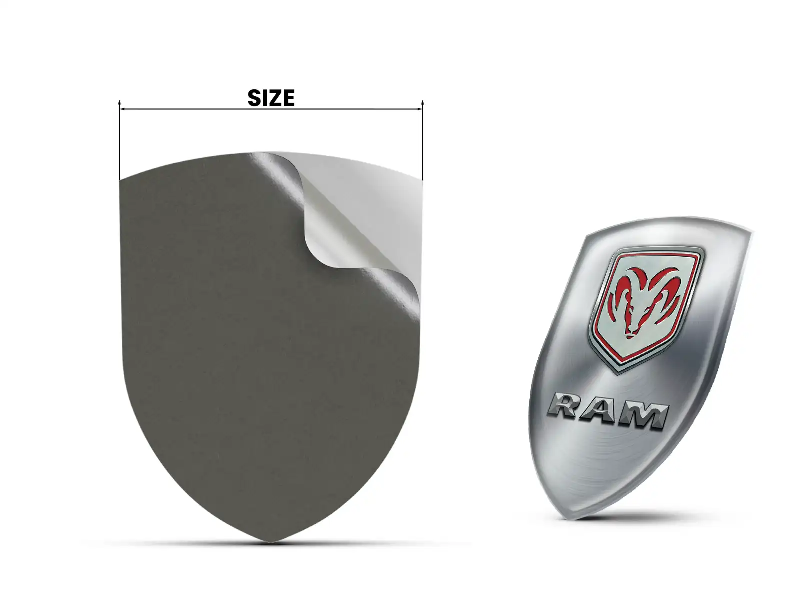 Dodge Decalcomanie Lunotto Auto Resistenti Stile Universale